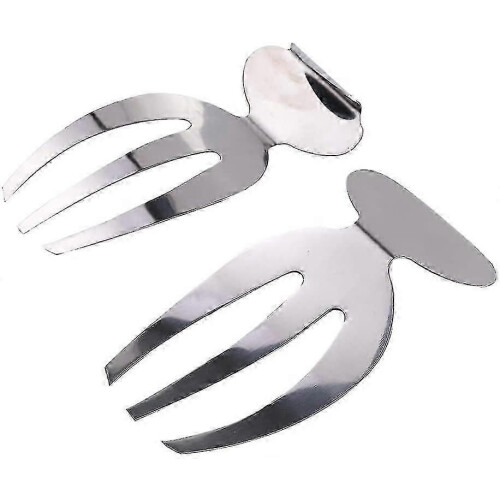 2 Saladehanden RVS Saladeservers Keukenhulp Pastaservers 1