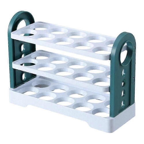 New Refrigerator Egg Storage Box Rotating Fridge Egg Holder Case Space-Saving Egg Organizer Contain