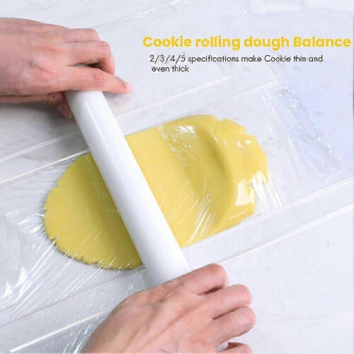 2Pcs Acrylic Biscuit Cake Rolling Tool Balance Ruler Fondant Icing Biscuit Thickness Ruler Biscuit 1