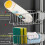 Organisateur d'évier en acier inoxydable, support polyvalent avec installation réglable, conception 3