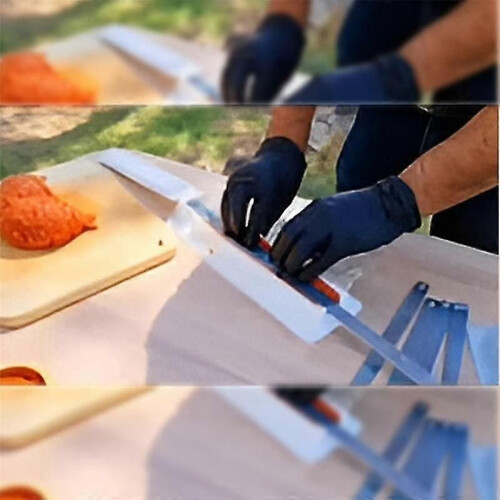 Single Row Kebab Maker BBQ Meat Skewer Machine Kebab Press Maker Reusable BBQ Skewer Maker Kebab - 2
