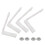 Lot de 8 supports de draps multifonctions pour la maison, fixations de couvertures de lit, gris 2