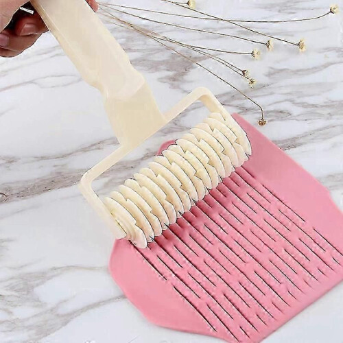 Lattice Roller Cutter, Pie Pizza Cookie Dough Roller Lattice Household Baking Pastry Tools(Plastic 2