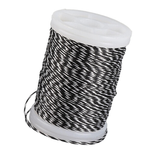 Corde d'arc en polyéthylène durable pour arc recourbé, arc composite, blanc et noir 1