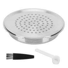 Capsule de café réutilisable et rechargeable avec filtre et brosse pour Senseo HD7801