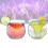 Copa de cóctel molecular de vidrio sésil Copa de cóctel helada de base triangular Copa de cóctel de 2