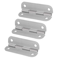 Lot de 3 charnières en acier inoxydable pour glacières. Ensemble de remplacement de charnières en acier