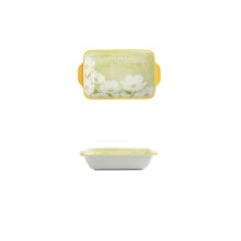 Couverts en céramique mignons, bol en forme de cœur féminin, plateau de cuisson, assiette de pique-nique