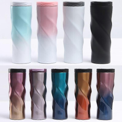 Stainless Steel Thread Insulation Cup Creative Alien Rotation Cup 1