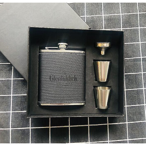 Ensemble de flasques à alcool en acier inoxydable gris, lot de 1