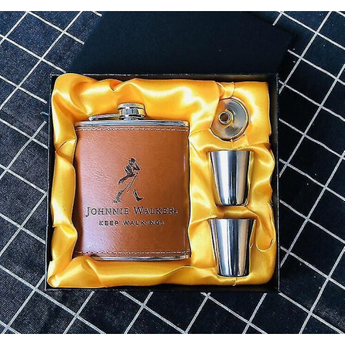 Ensemble de flasques à alcool en acier inoxydable Golden Wine Red1