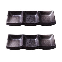 2 assiettes à collation pour restaurant