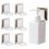 Lot de 6 patchs à ventouses dorés brossés sans perforation, opp#C0K1N# 1