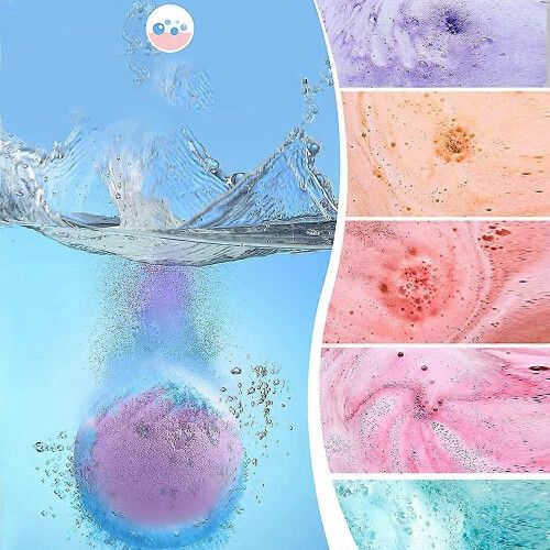 Ensemble de boules de sel de bain - 9 pièces, emballage neutre 2
