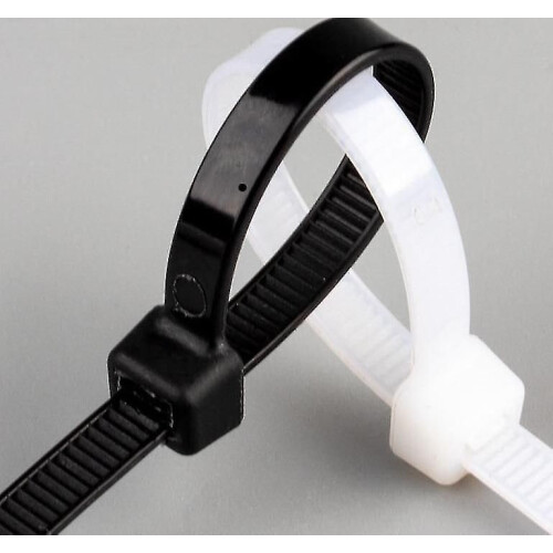 Fascette fermacavi in nylon e plastica autobloccanti 3X100