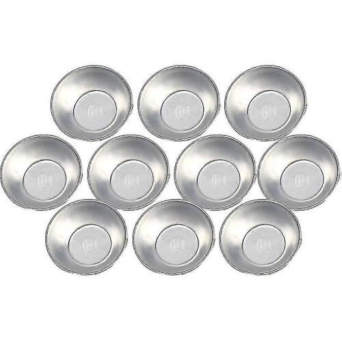 10 Pcs Cake Egg Tart Pasteis De Nata Oven Bake Round Tin Cake Tool #CaLu