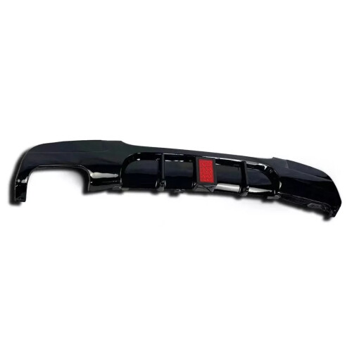 For BMW 3 Series E90 E91 M Sport Rear Valance Diffuser Splitter W/ LED 1