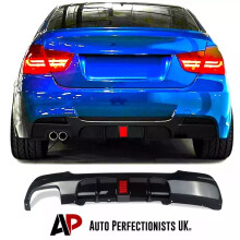 For BMW 3 Series E90 E91 M Sport Rear Valance Diffuser Splitter W/ LED
