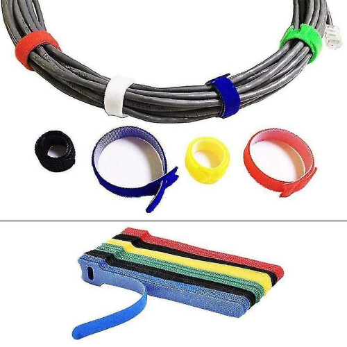 Grey 50pcs Of Reusable Nylon Cable Strap Ties loop Hook 2