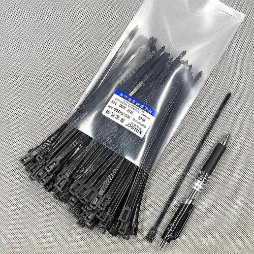 3X100 brown Cable Ties Self locking Nylon Wire Zip Organiser 2