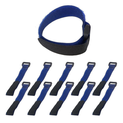 Blue Multifunction Self Adhesive nylon Cable Tie Wire Organizer Reusable Hook