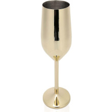 Flûte à champagne en acier inoxydable, verre à vin réutilisable, cadeau de mariage ou d'anniversaire