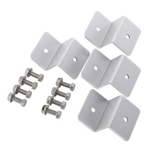 Kit de fixation en aluminium pour panneaux solaires, 4 pièces, support en Z, pour toit de caravane,