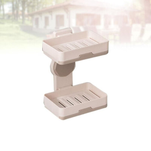 1pcs Double Layer Soap Dish For Bathroom Kitchen 2