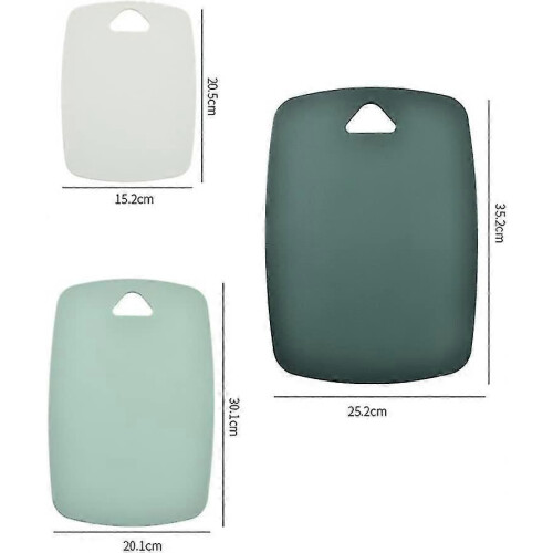 3-pack plastic snijplanken, flexibele snijplank, professionele snijplank 1