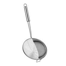 Mestolo con setaccio a maglie versatili, cucchiaio a maglie fini, utensile da cucina affidabile, cucchiaio
