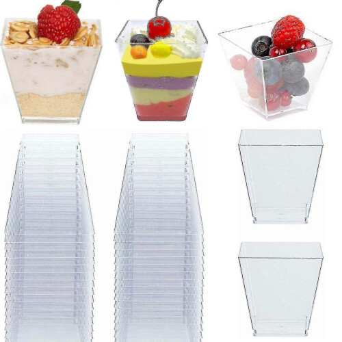50 verres transparents à dessert #CaLu