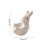 Ceramic Rabbit Shaped Eggs Cup Holder Porcelains Eggs Cup Easter Eggs Display Stand Easter Decorations 3