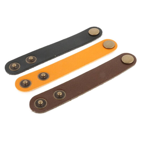 Cable Organizer Leather Wire Binding Data Cable Tie Management Bobbin Winder 2