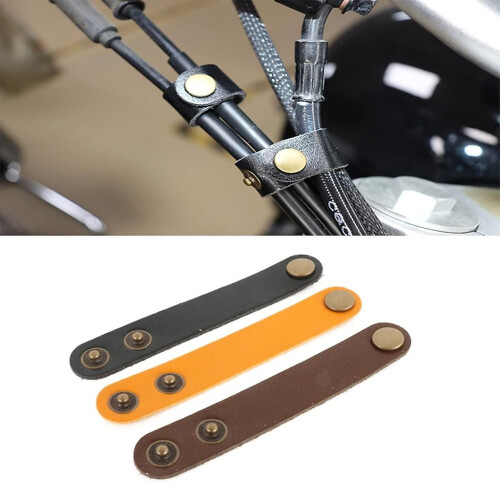 Cable Organizer Leather Wire Binding Data Cable Tie Management Bobbin Winder 1