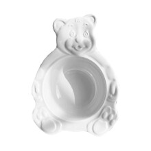 Bol en céramique mignon en forme d'ours de dessin animé pour flocons d'avoine, yaourt, salade, déjeuner