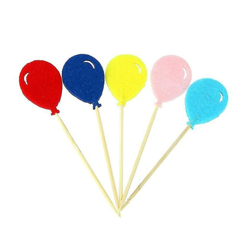 50 décorations de cupcakes en forme de ballon