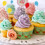 50 décorations de cupcakes en forme de ballon 3