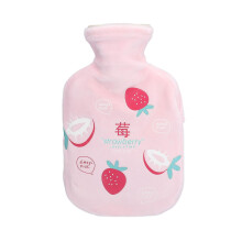 Bouillotte 350 ml en caoutchouc naturel épais et lavable, bonne élasticité, utilisation facile, motif
