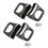 2X Pair Bakelite Metal Black Pressure Pan Handgrip Hardware Short Side Helper Handle 1