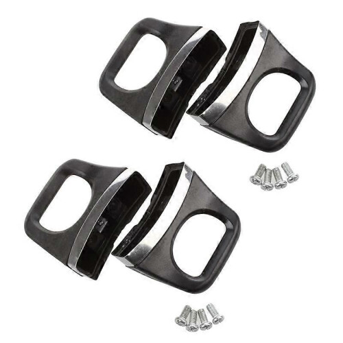2X Pair Bakelite Metal Black Pressure Pan Handgrip Hardware Short Side Helper Handle