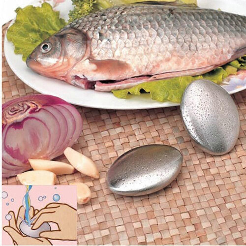 Stainless Steel Soap Kitchen Bar Odor Remover Garlic Deodorize Gadget Tools 1