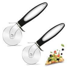 Ruostumattomasta teräksestä valmistettu pizzaleikkuri, pizzatela, korkealaatuinen pizzaleikkuri - Leikkaa