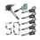 100pcs Adjustable Cable Holders,cable Clips Adjustable Cable Ties, 3m Self-adhesive Cable Clamps Cord 1
