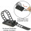 100pcs Adjustable Cable Holders,cable Clips Adjustable Cable Ties, 3m Self-adhesive Cable Clamps Cord 4