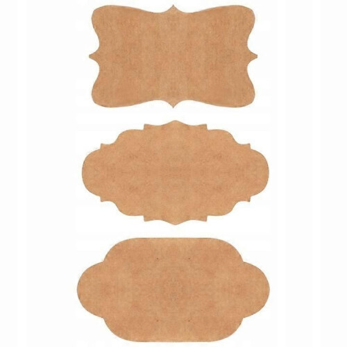 Ensemble de 300 étiquettes auto-adhésives, multifonctions, hartie maro, 3x5 cm 1