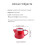 Red Ceramic Tea Pot with Lid and Strainer for Loose Leaf Tea, Serves One or Two 4