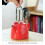 Red Ceramic Tea Pot with Lid and Strainer for Loose Leaf Tea, Serves One or Two 3