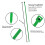 1 Pack Of 100pcs Plastic Cable Ties 20cm 2