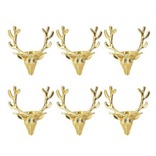 6 Pcs for Creative Deer for Head Napkin Ring Wedding Banquet Party Table Decorat