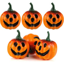 Citrouille Halloween Mini Citrouille Artificielle en Mousse Décoration Maison et Jardin, 5,5 cm